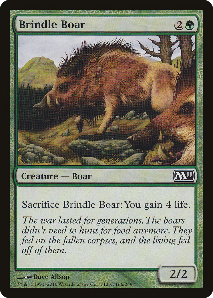 Brindle Boar (M11-166) [Magic 2011] Foil MTG Single Wizards of the Coast