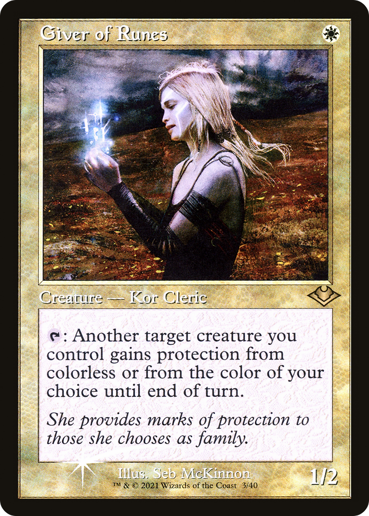 Giver of Runes (MH1-003) [Modern Horizons 1 Timeshifts] Foil MTG Single Wizards of the Coast