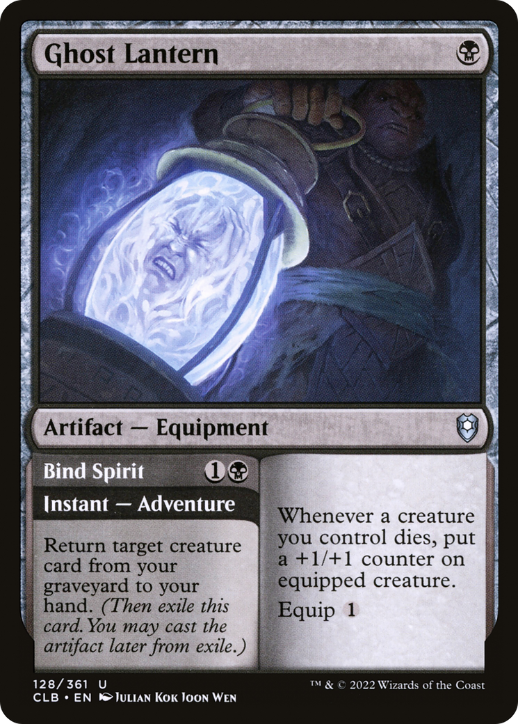 Ghost Lantern // Bind Spirit (CLB-128) [Commander Legends: Battle for Baldur's Gate] Foil MTG Single Wizards of the Coast