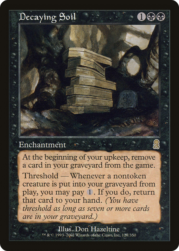 Decaying Soil (ODY-127) [Odyssey] Foil MTG Single Wizards of the Coast