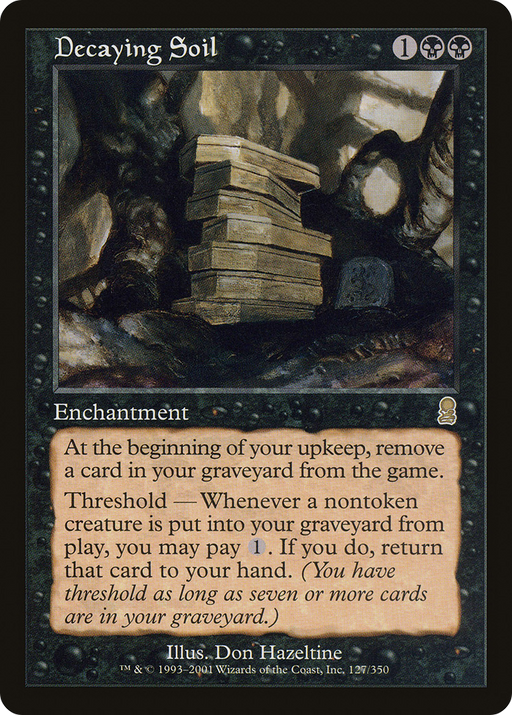 Decaying Soil (ODY-127) [Odyssey] Foil MTG Single Wizards of the Coast