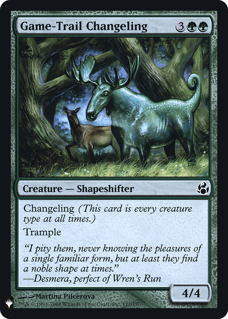 Game-Trail Changeling (LIST-MOR-123) [Mystery Booster] The List Foil MTG Single Wizards of the Coast