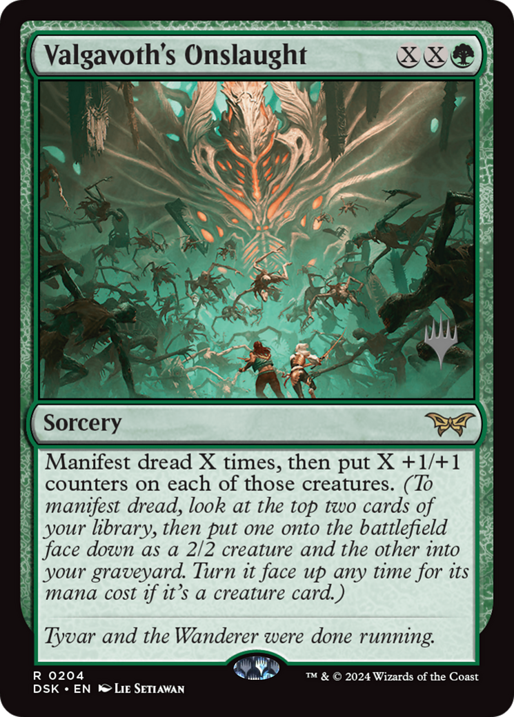 Valgavoth's Onslaught (PPDSK-204) [Duskmourn: House of Horror Promos] Foil MTG Single Wizards of the Coast