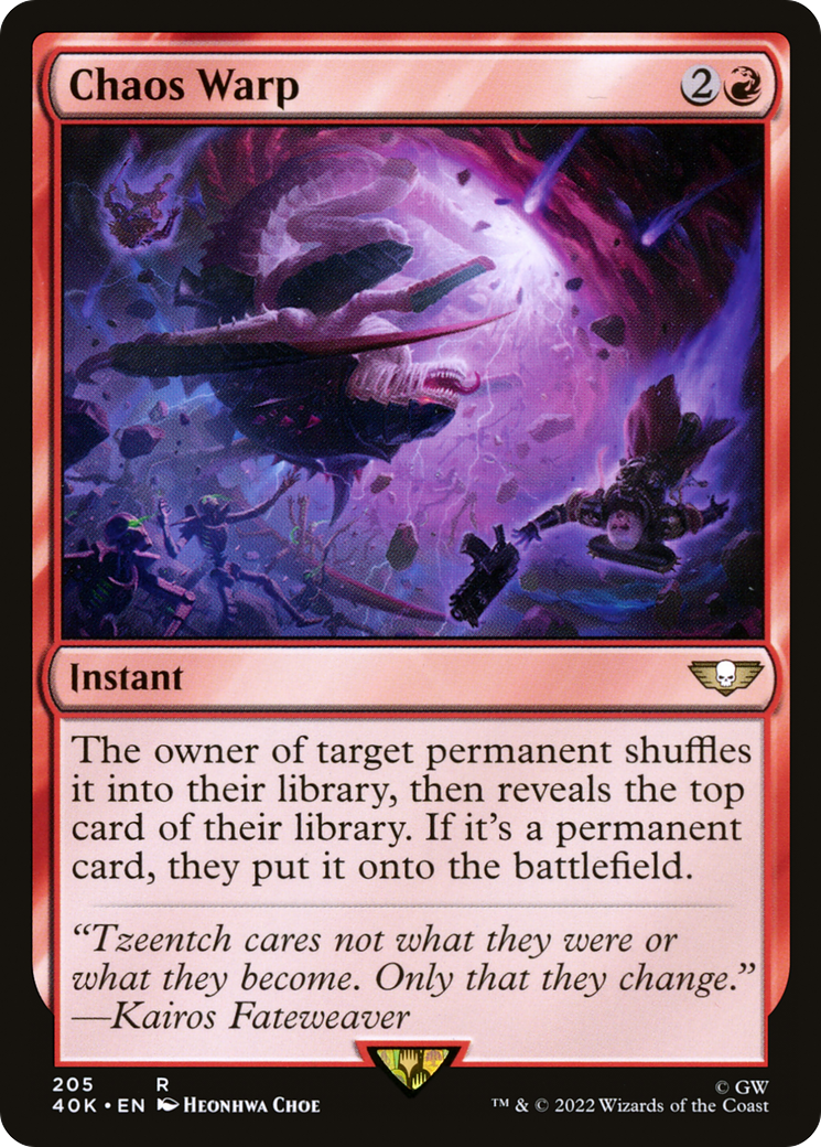 Chaos Warp (40K-205) [Warhammer 40,000 Commander] MTG Single Wizards of the Coast