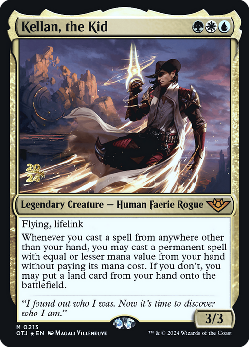 Kellan, the Kid (PRE-213) [Outlaws of Thunder Junction Promos] Foil MTG Single Wizards of the Coast