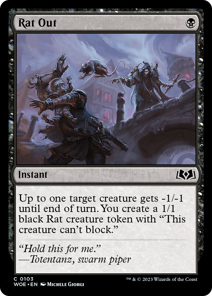 Rat Out (WOE-103) [Wilds of Eldraine] MTG Single Wizards of the Coast