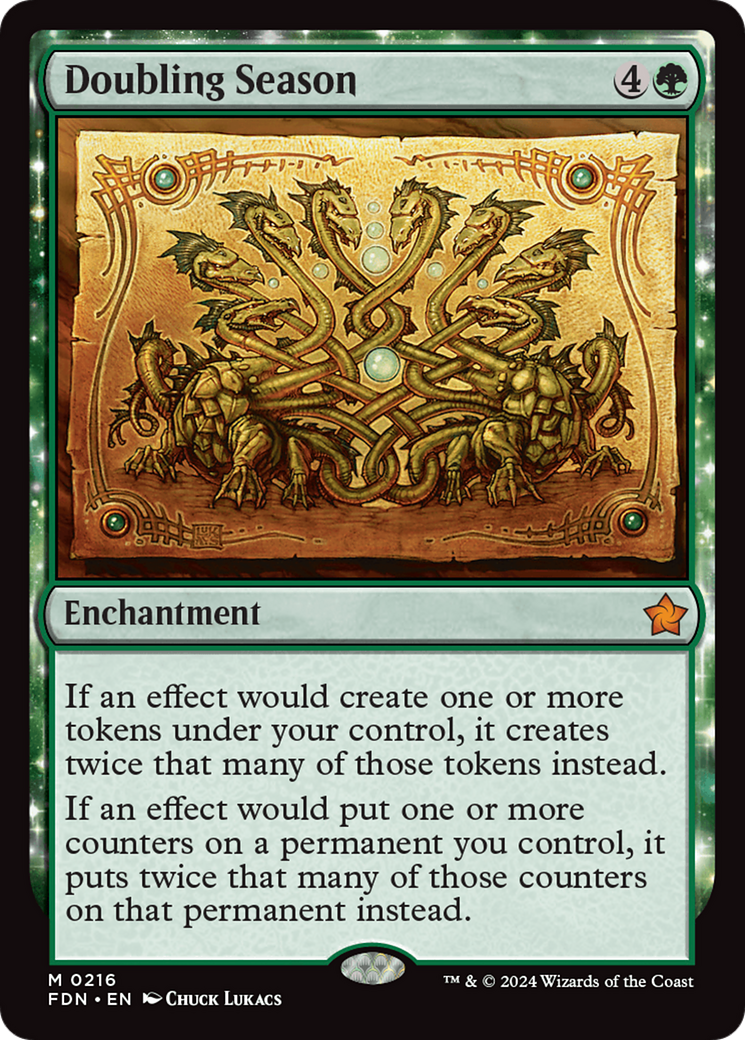 Doubling Season (FDN-216) [Foundations] Foil MTG Single Wizards of the Coast