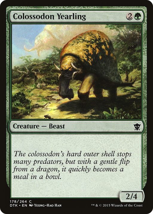 Colossodon Yearling (DTK-178) [Dragons of Tarkir] MTG Single Wizards of the Coast