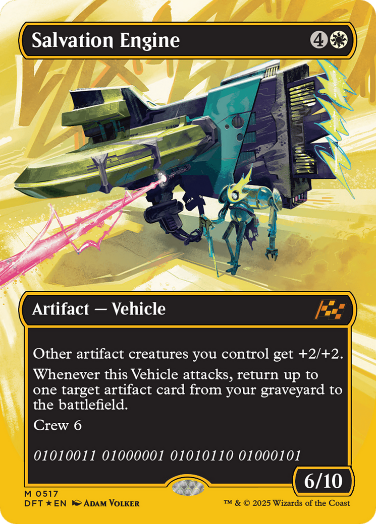 Salvation Engine (First-Place Foil) (DFT-517) [Aetherdrift] (Borderless) Foil MTG Single Wizards of the Coast