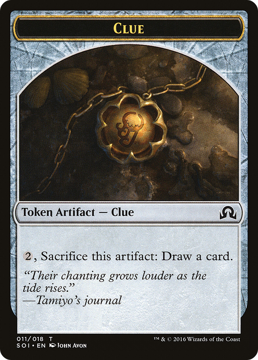 Clue Token (011) (SOI-011) [Tokens] Shadows over Innistrad Tokens MTG Single Wizards of the Coast