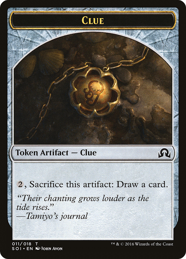 Clue Token (011) (SOI-011) [Tokens] Shadows over Innistrad Tokens MTG Single Wizards of the Coast