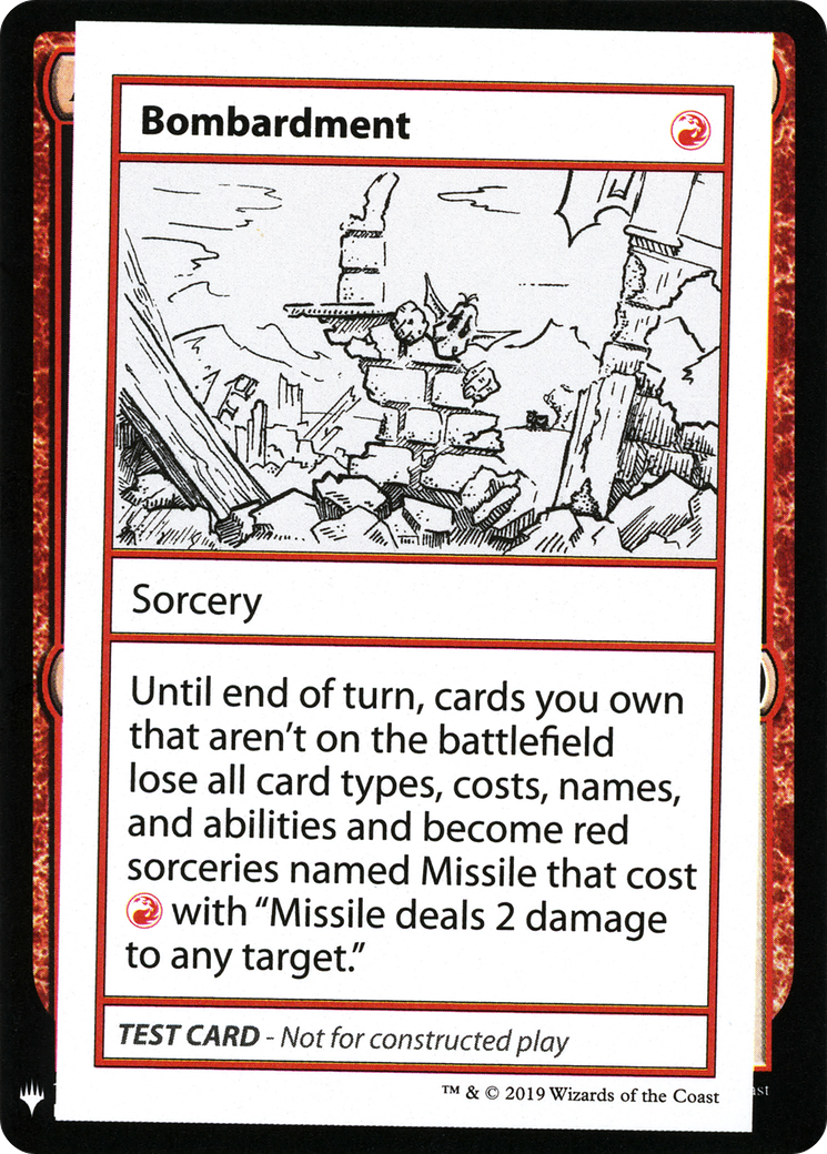 Bombardment (CMB1-) [Mystery Booster] Playtest Cards 2019 MTG Single Wizards of the Coast