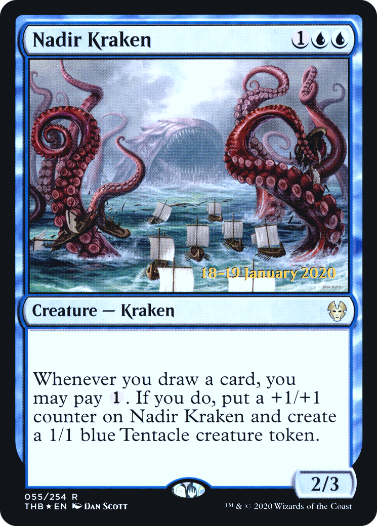 Nadir Kraken (PRE-055) [Theros Beyond Death Promos] Foil MTG Single Wizards of the Coast