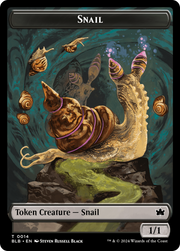 Snail // Thundertrap Trainer Double-Sided Token [Tokens] Bloomburrow Tokens MTG Single Magic: The Gathering