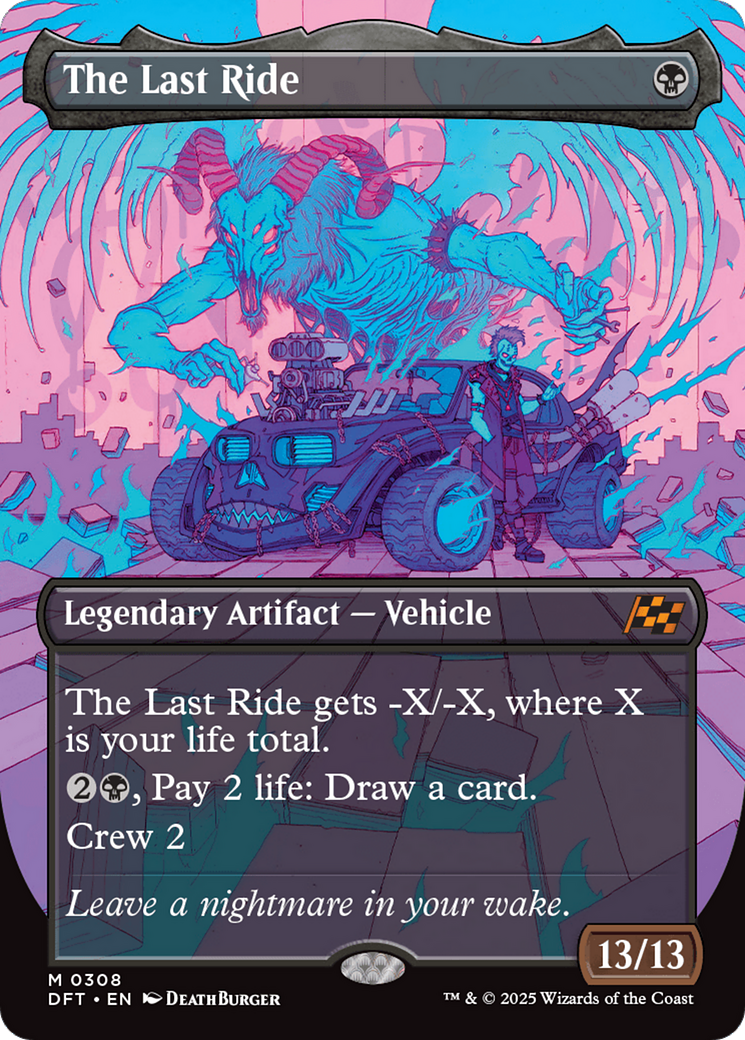 The Last Ride (DFT-308) [Aetherdrift] (Borderless) MTG Single Wizards of the Coast