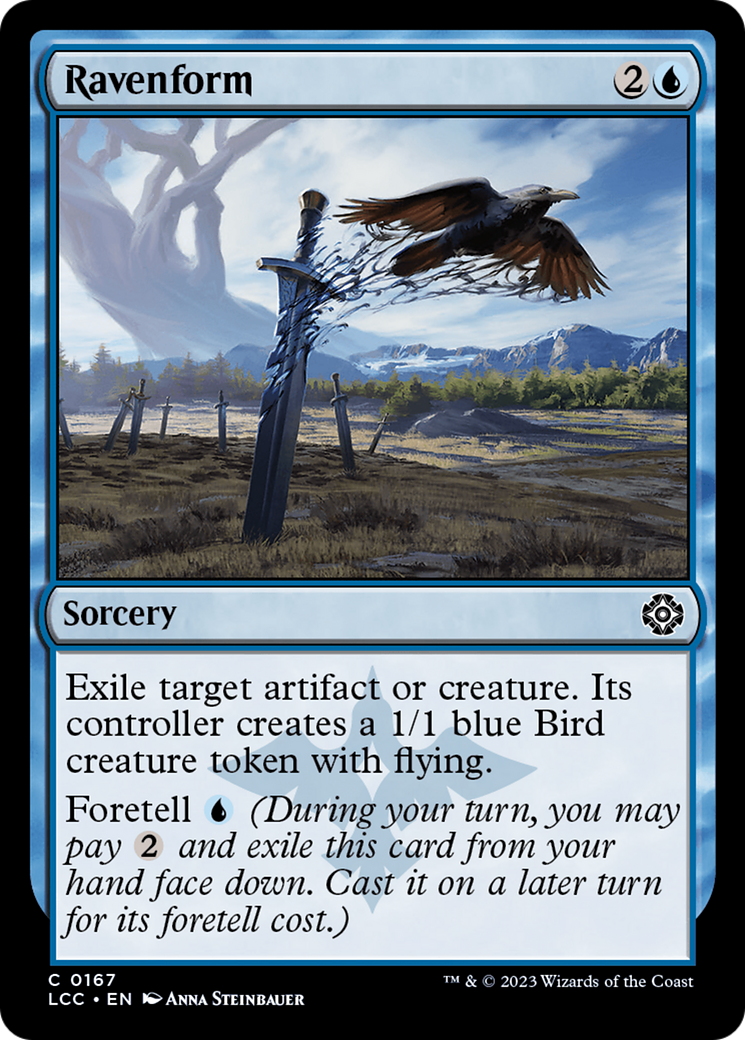 Ravenform (LCC-167) [The Lost Caverns of Ixalan Commander] MTG Single Wizards of the Coast