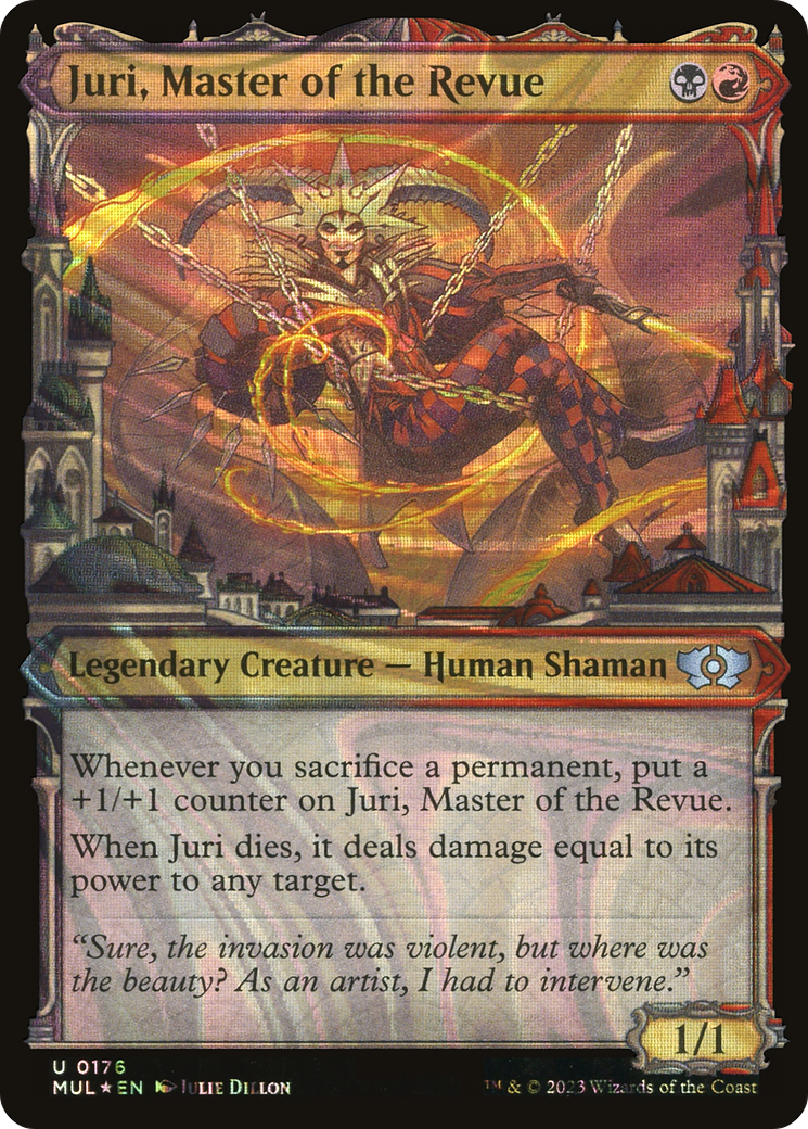 Juri, Master of the Revue (Halo Foil) (MUL-176) [Multiverse Legends] (Showcase) Foil MTG Single Wizards of the Coast