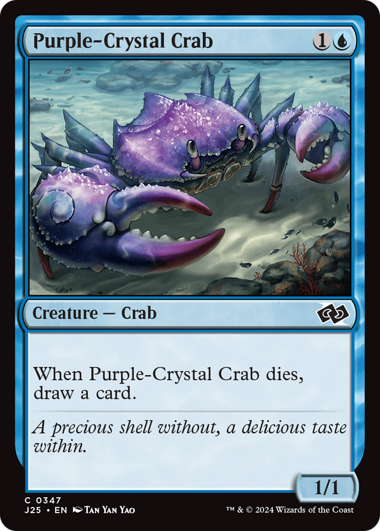 Purple-Crystal Crab (-347) [Foundations Jumpstart] MTG Single Wizards of the Coast