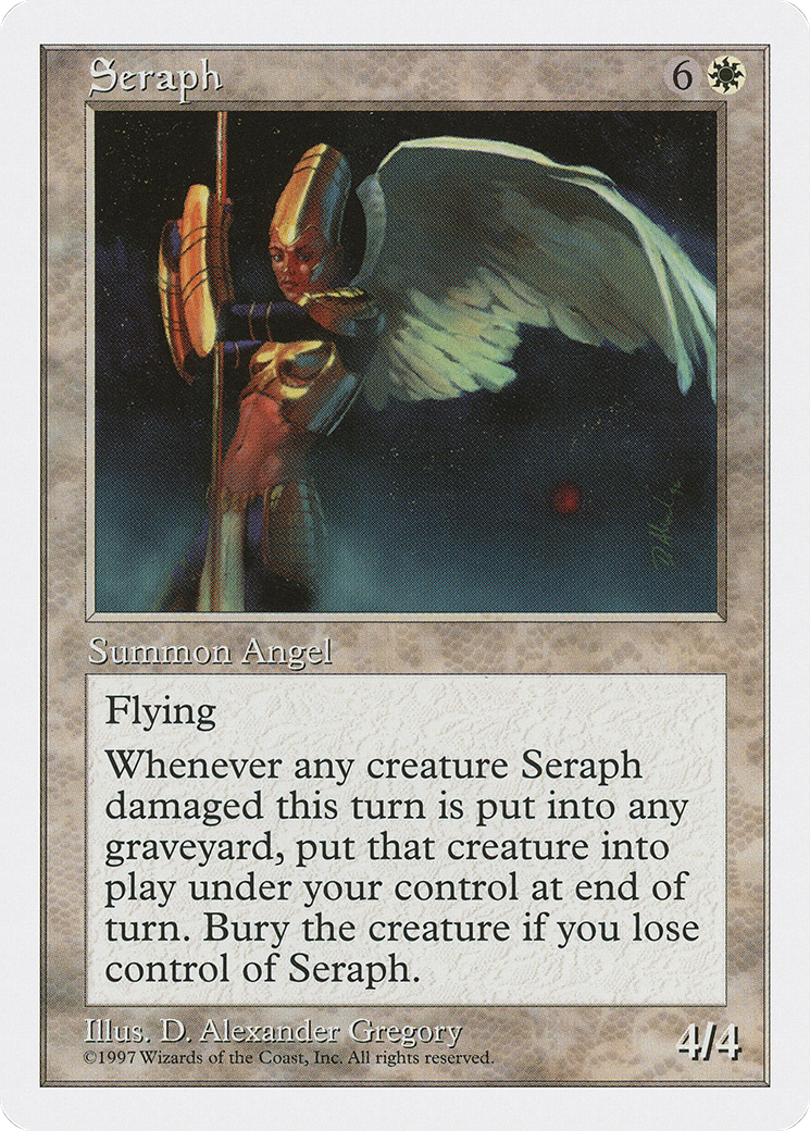 Seraph (5ED-059) [Fifth Edition] MTG Single Wizards of the Coast