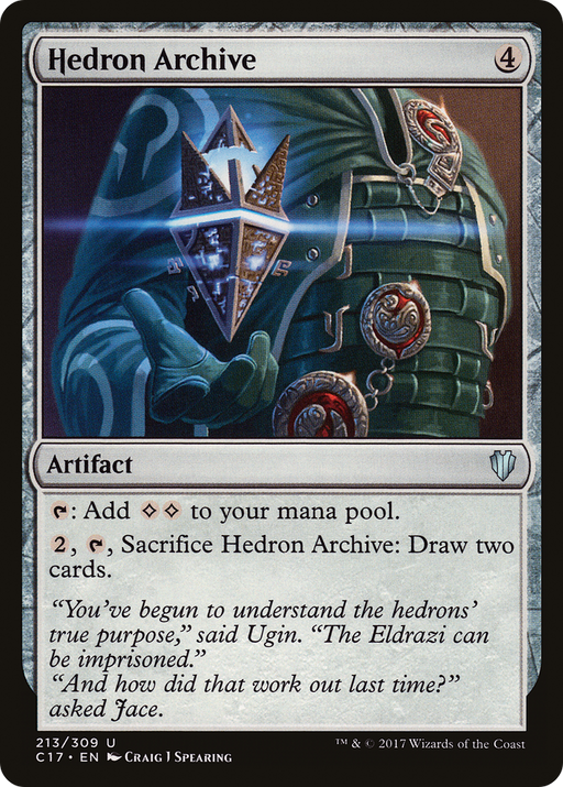 Hedron Archive (C17-213) [Commander 2017] MTG Single Wizards of the Coast