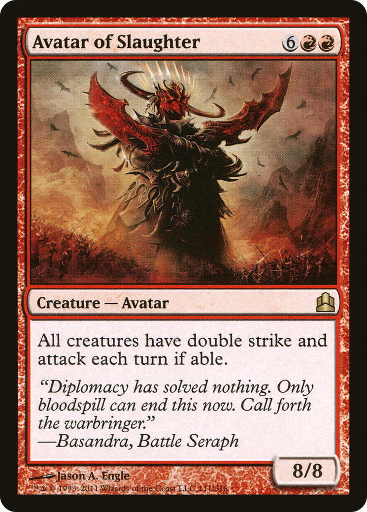 Avatar of Slaughter (CMD-111) [Commander 2011] MTG Single Wizards of the Coast