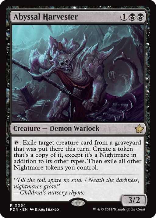 Abyssal Harvester (FDN-054) [Foundations] Foil MTG Single Wizards of the Coast