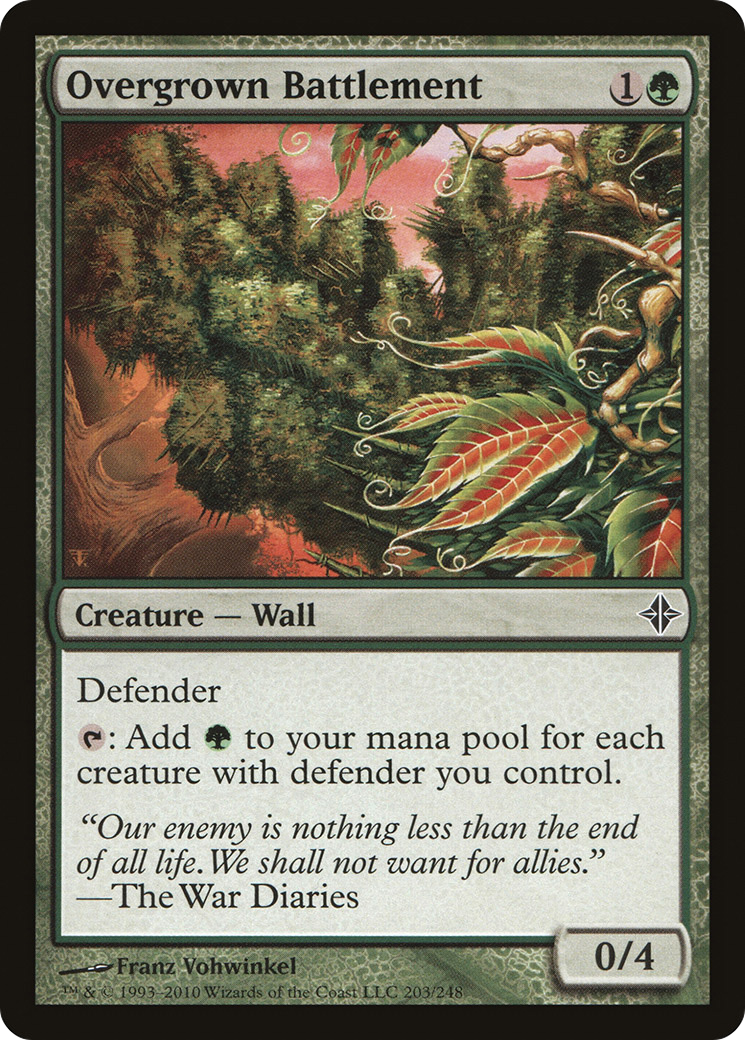 Overgrown Battlement (ROE-203) [Rise of the Eldrazi] MTG Single Wizards of the Coast