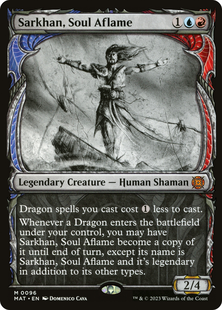 Sarkhan, Soul Aflame (MAT-096) [March of the Machine: The Aftermath] (Showcase) Foil MTG Single Wizards of the Coast
