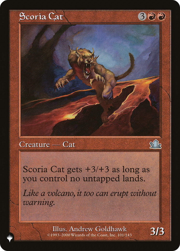 Scoria Cat (LIST-PCY-101) [Mystery Booster] The List MTG Single Wizards of the Coast
