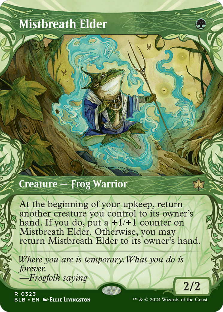 Mistbreath Elder (BLB-323) [Bloomburrow] (Showcase) (Borderless) MTG Single Wizards of the Coast
