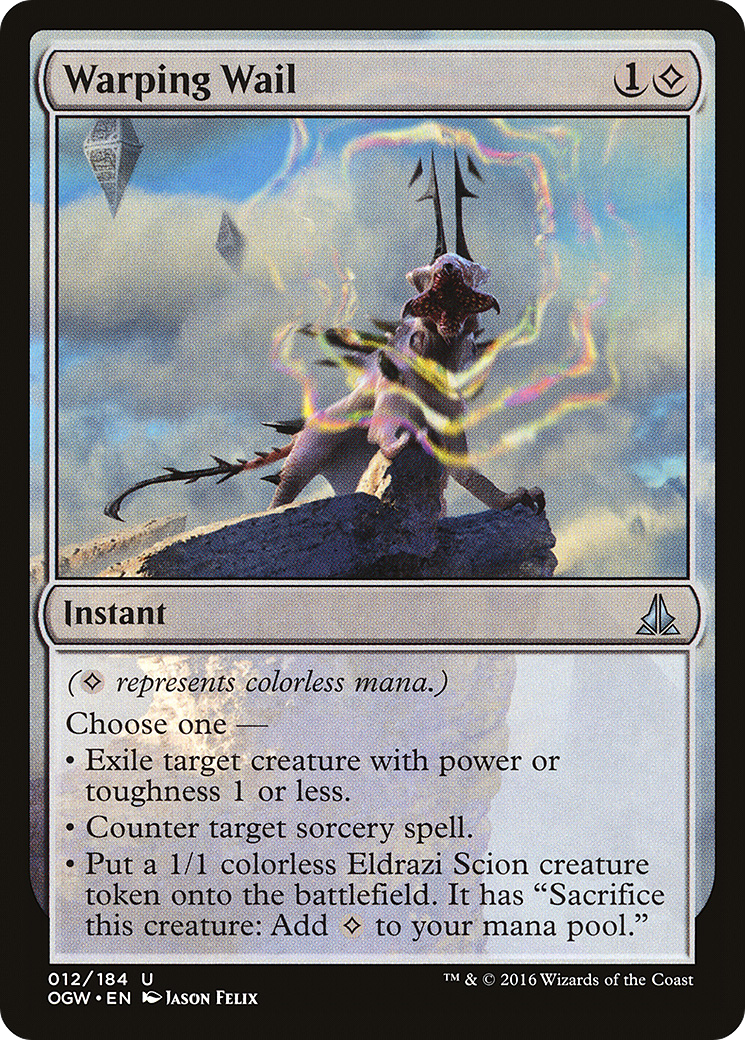 Warping Wail (OGW-012) [Oath of the Gatewatch] Foil MTG Single Wizards of the Coast