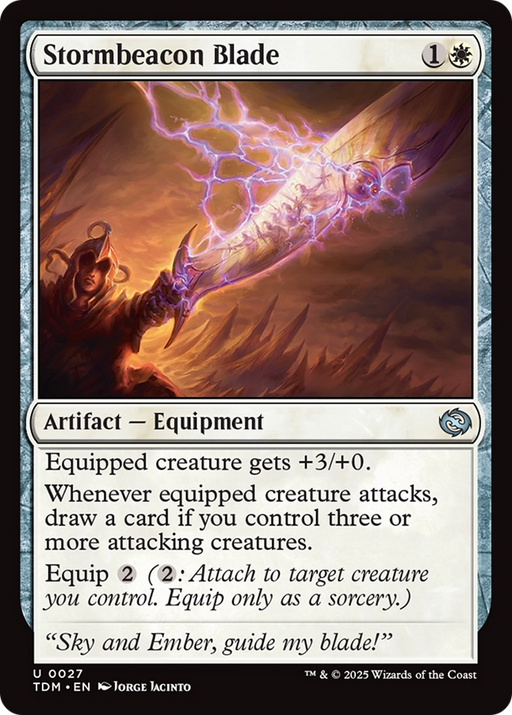 Stormbeacon Blade (TDM-027) [Tarkir: Dragonstorm] MTG Single Wizards of the Coast
