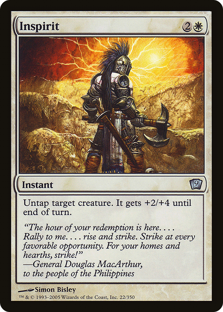 Inspirit (9ED-022) [9th Edition] Foil MTG Single Wizards of the Coast