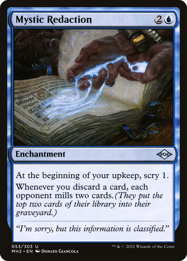 Mystic Redaction (MH2-053) [Modern Horizons 2] Foil MTG Single Modern Horizons 2