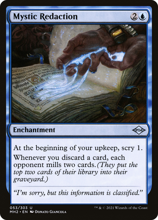 Mystic Redaction (MH2-053) [Modern Horizons 2] Foil MTG Single Modern Horizons 2