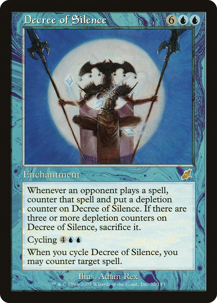 Decree of Silence (SCG-032) [Scourge] Foil MTG Single Wizards of the Coast