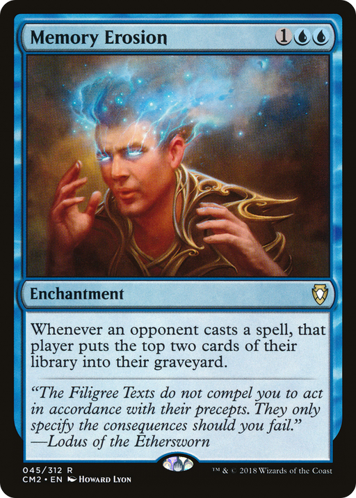 Memory Erosion (CM2-045) [Commander Anthology Volume II] MTG Single Wizards of the Coast