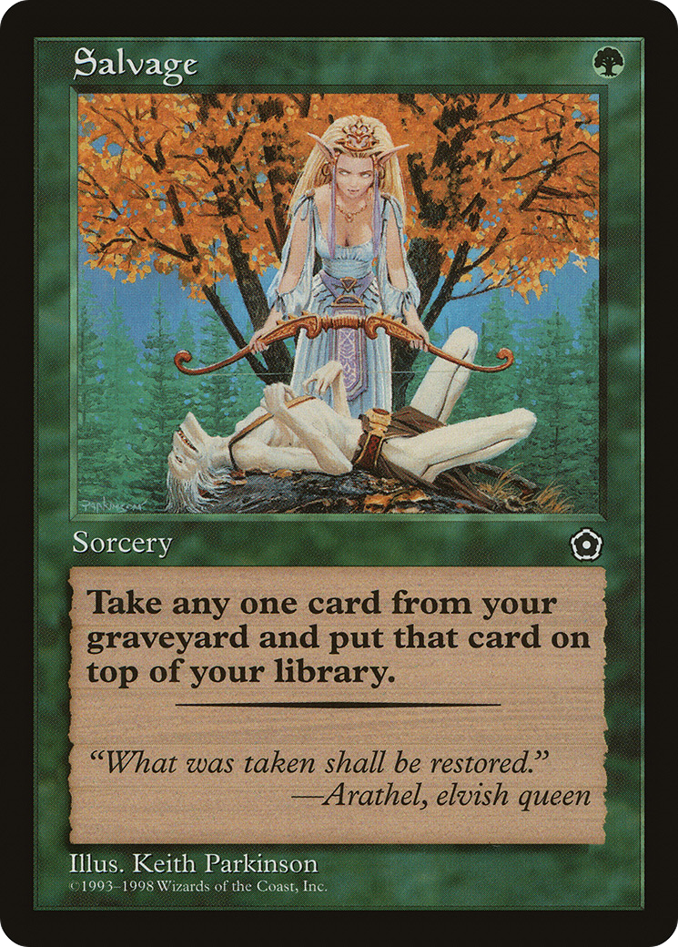 Salvage (P02-145) [Misc] Portal Second Age MTG Single Wizards of the Coast