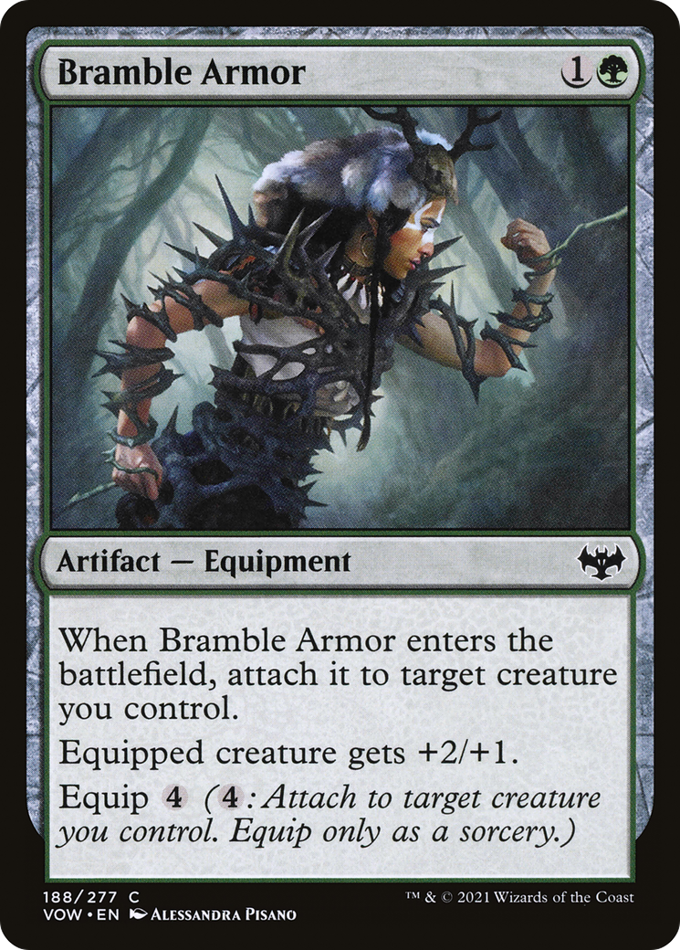 Bramble Armor (VOW-188) [Innistrad: Crimson Vow] MTG Single Wizards of the Coast