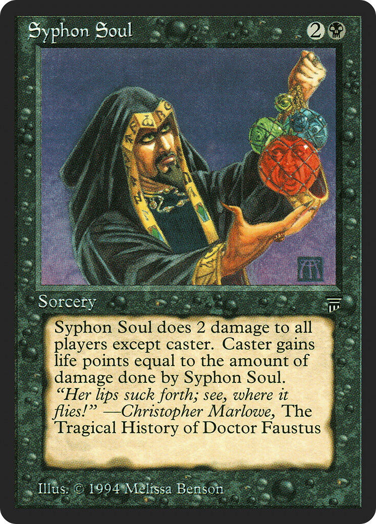 Syphon Soul (LEG-118) [Oldschool] Legends MTG Single Wizards of the Coast