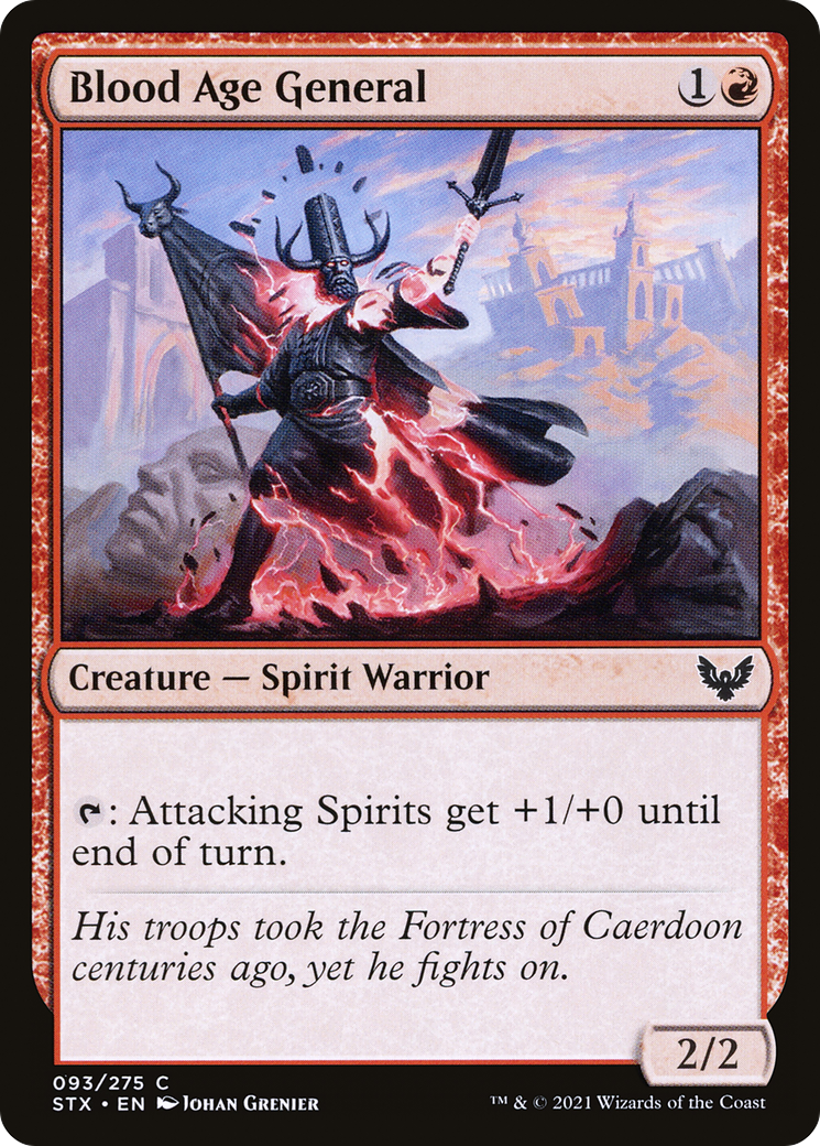Blood Age General (STX-093) [Strixhaven: School of Mages] MTG Single Wizards of the Coast