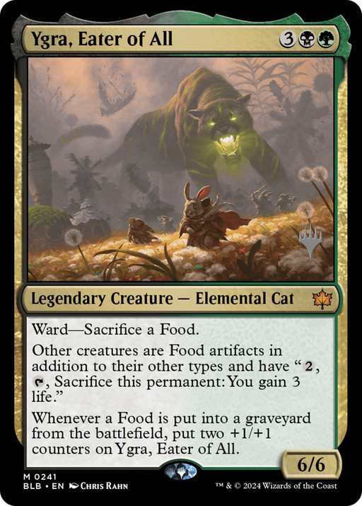 Ygra, Eater of All (PPBLB-241) [Bloomburrow Promos] Foil MTG Single Wizards of the Coast