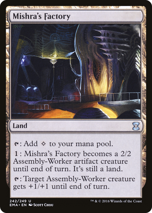 Mishra's Factory (EMA-242) [Eternal Masters] MTG Single Wizards of the Coast