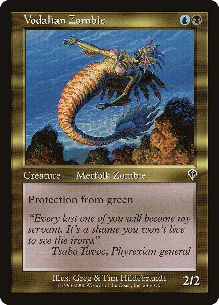 Vodalian Zombie (INV-286) [Invasion] Foil MTG Single Wizards of the Coast