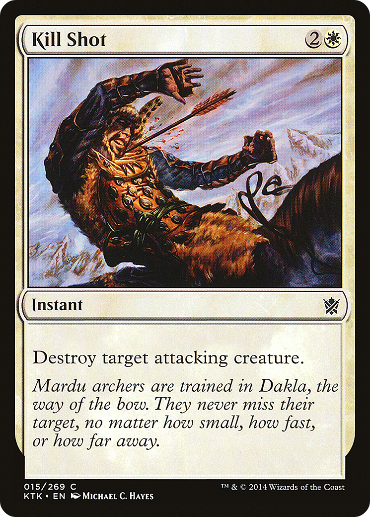 Kill Shot (KTK-015) [Khans of Tarkir] Foil MTG Single Wizards of the Coast