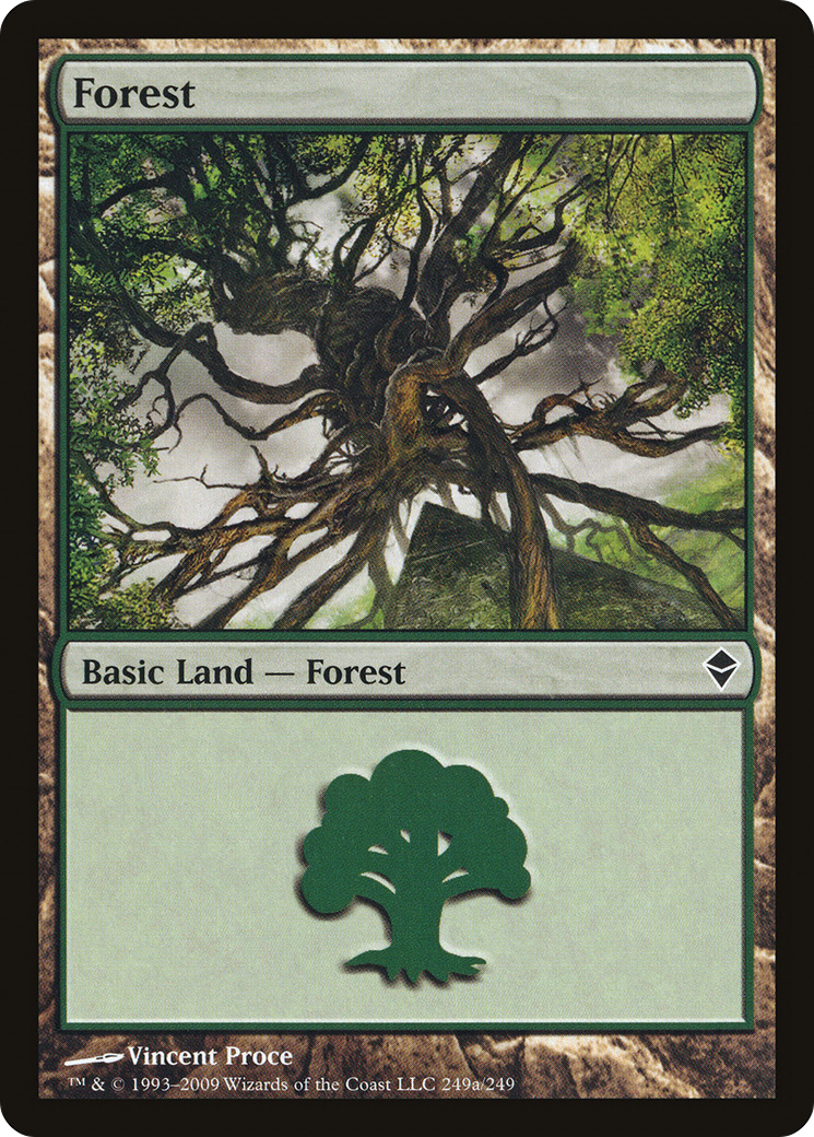 Forest (249a) (ZEN-249A) [Zendikar] MTG Single Wizards of the Coast