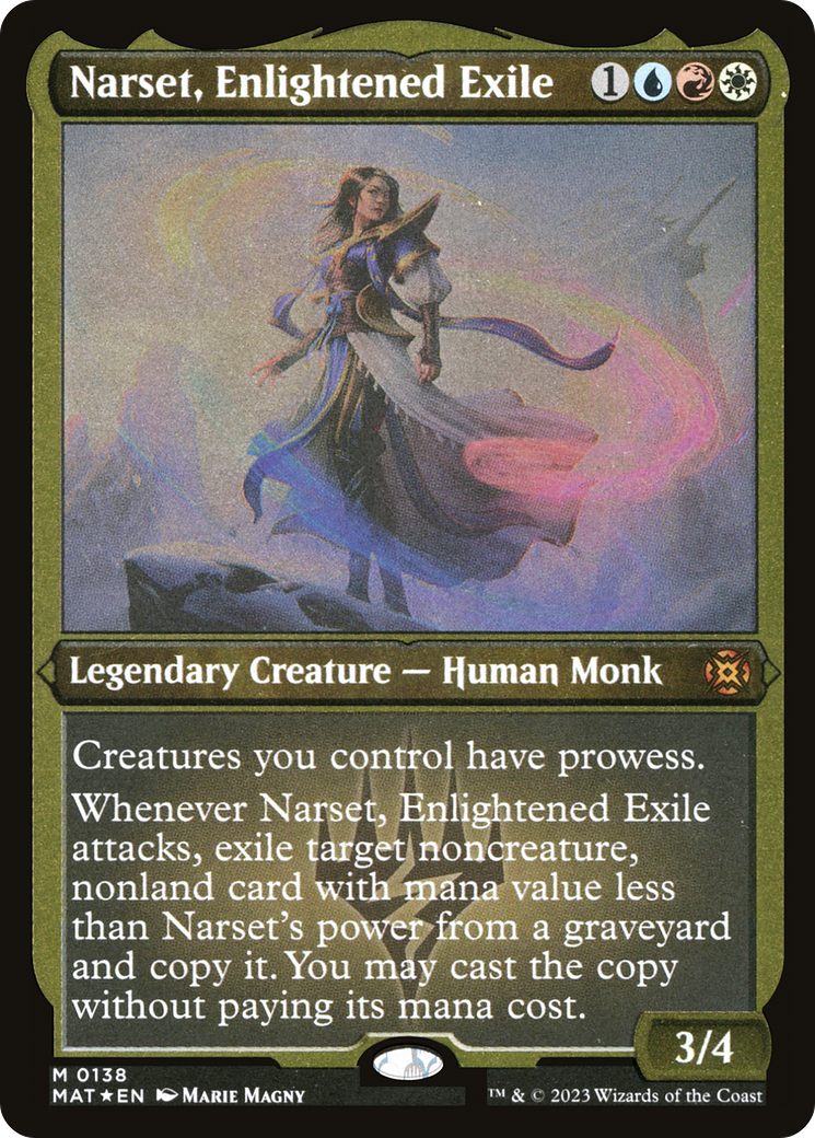 Narset, Enlightened Exile (MAT-138) [March of the Machine: The Aftermath] Etched Foil MTG Single Wizards of the Coast