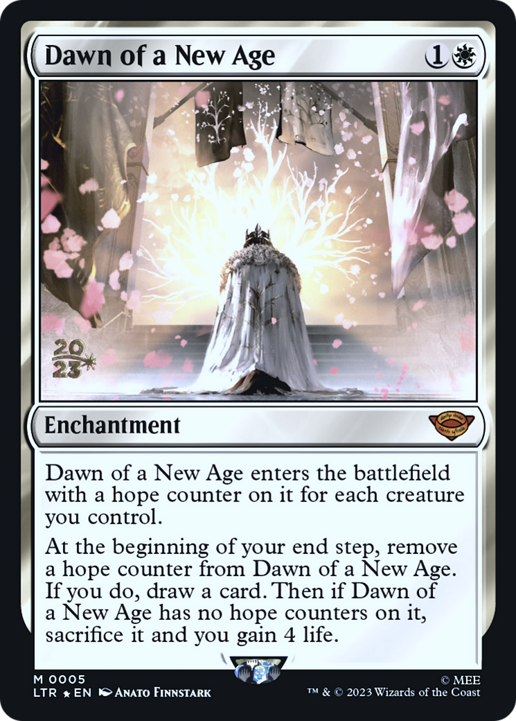 Dawn of a New Age (PRE-005) [Tales of Middle-earth Promos] Foil MTG Single Wizards of the Coast