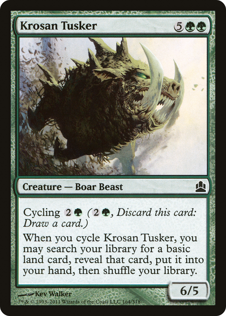 Krosan Tusker (CMD-164) [Commander 2011] MTG Single Wizards of the Coast