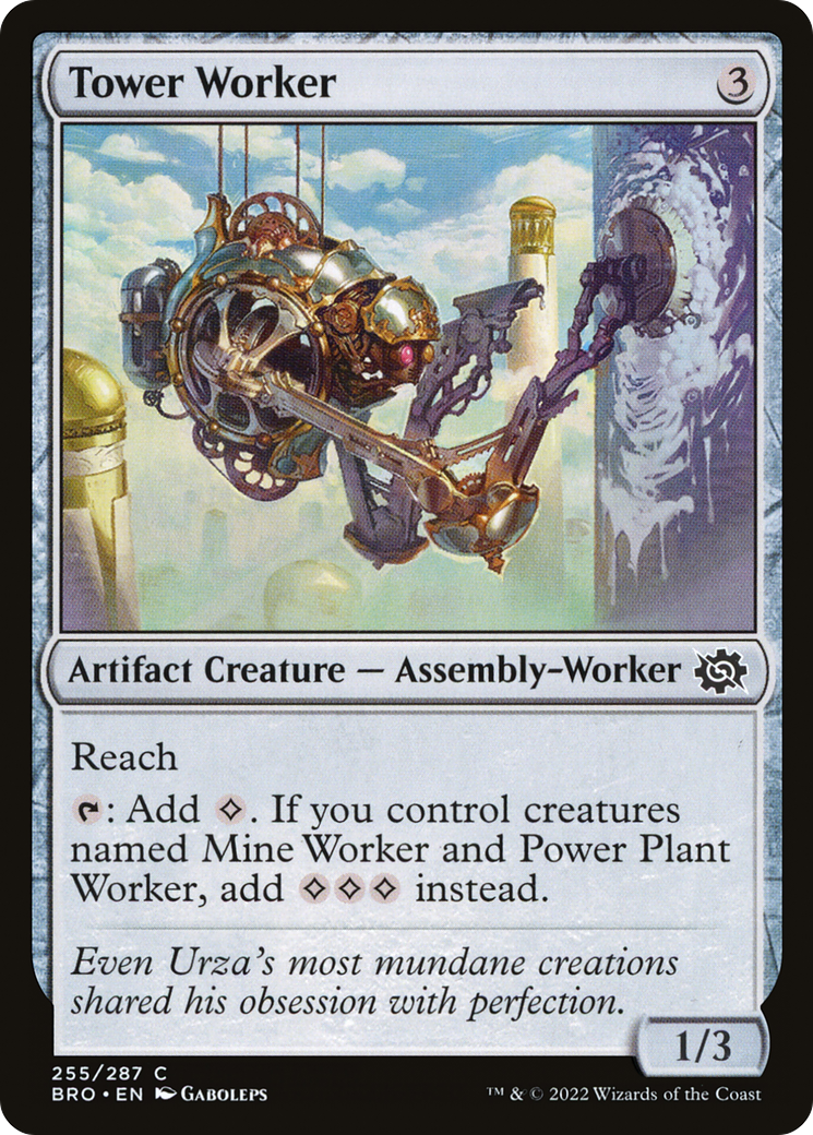 Tower Worker (BRO-255) [The Brothers' War] MTG Single Wizards of the Coast